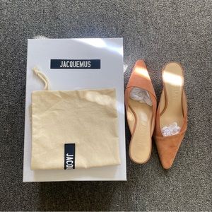 JACQUEMUS Suede Mules (EU38)